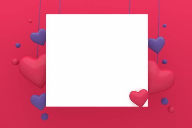 istock Valentine's Day Greeting Card with Hearts 1088858502