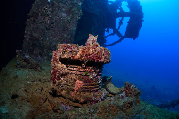 istock A lantern on the Toa Maru Shipwreck, a Japanese passenger/cargo ship sunk by American dive bombers in Second World War, Gizo, Western Province, Solomon Islands, South Pacific Ocean 1088866494