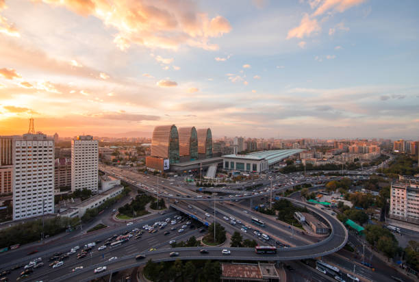 istock beijing railway station at sunset 1088869966