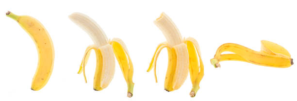 istock Four images of bananas isolated on white background 1088872164