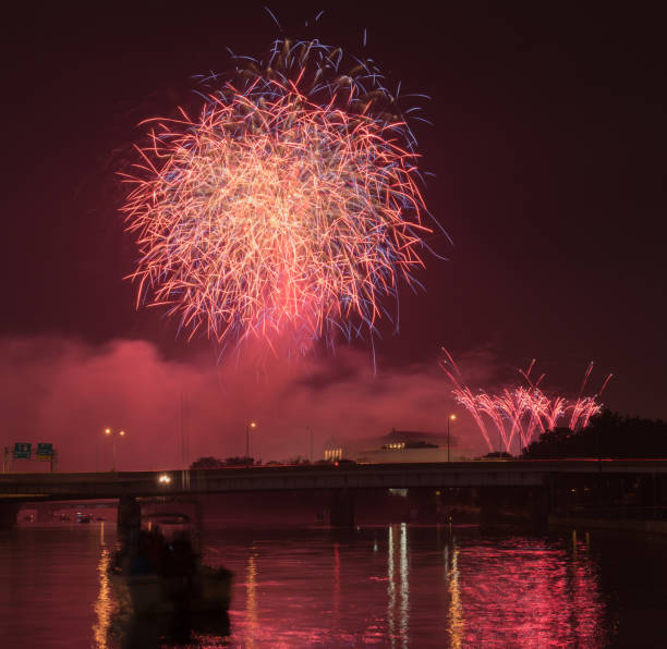 istock 4th of July fireworks across river 1088875792