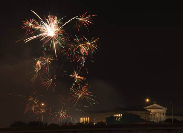 istock 4th of July fireworks across river 1088875798