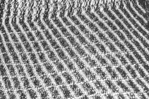 istock Texture, background, pattern. Women's scarf, striped fabric Black white lines intertwined 1088875966
