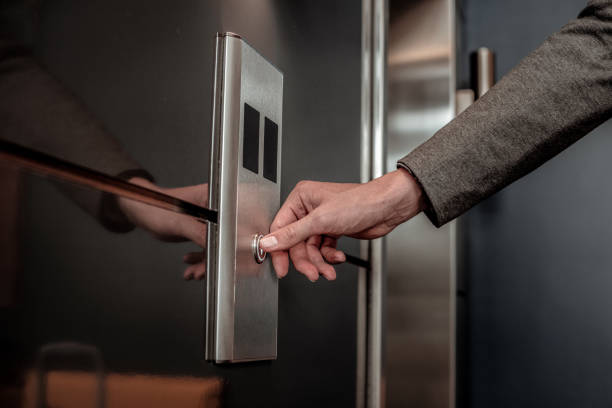 istock Close up of male hand that pressing button 1088890972