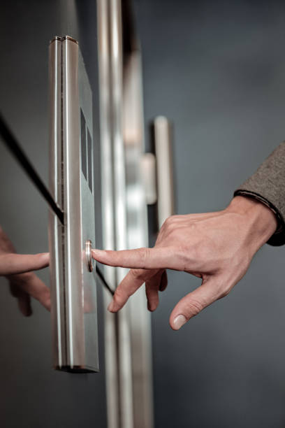 istock Focused photo on male hand that putting button 1088890978