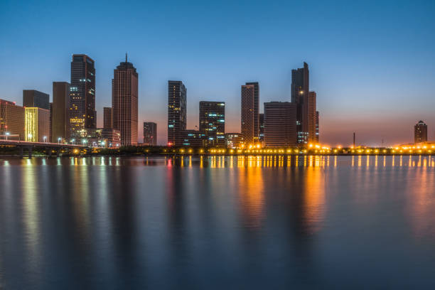 istock Dalian city waterfront downtown skyline,China 1088893774