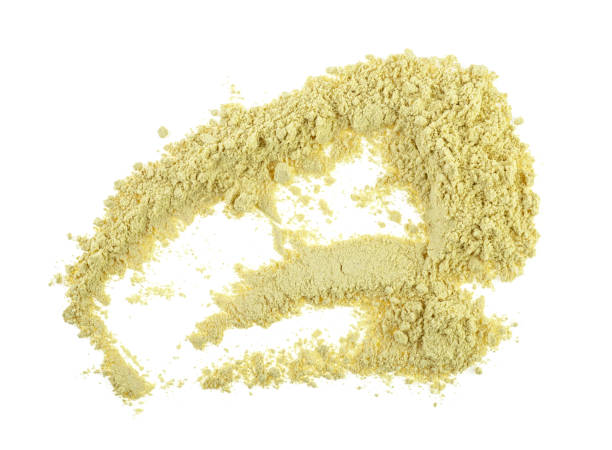 istock Dry ginger powder isolated on white background, top view. 1088898886