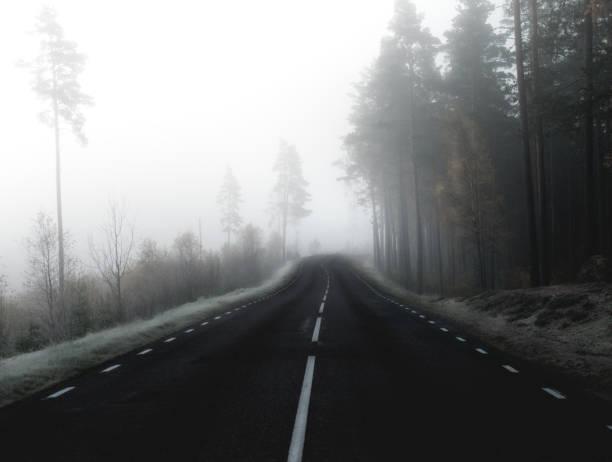istock Road in fog 1088903848