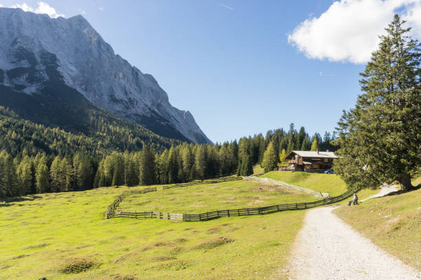 gaistal alm ハイキング - mountain rock sun european alps ストックフォトと画像