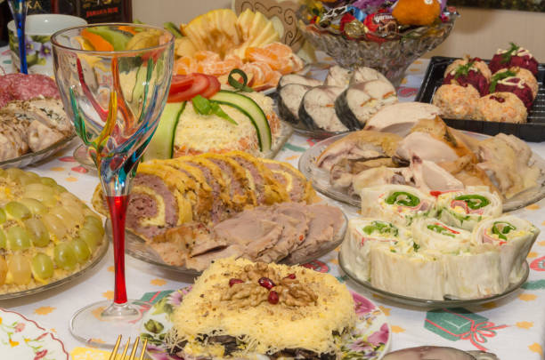 Colorful buffet.