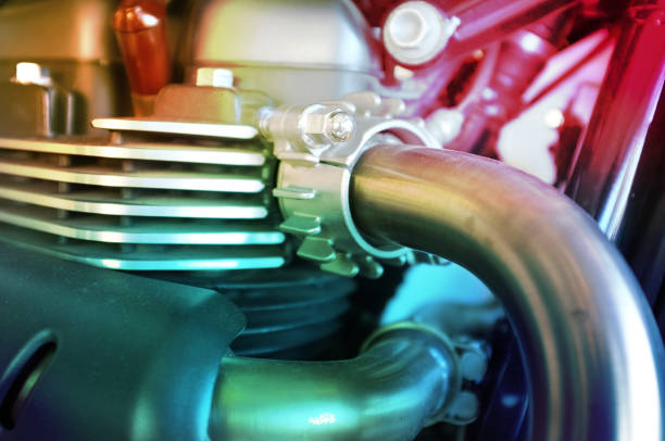 Double exposure. Wheel and blurred tachometer ( revolution-counter )