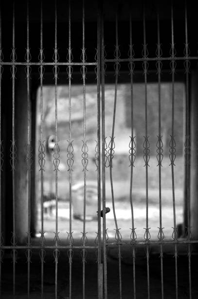 istock Old wrought iron gates in the building 1088918616