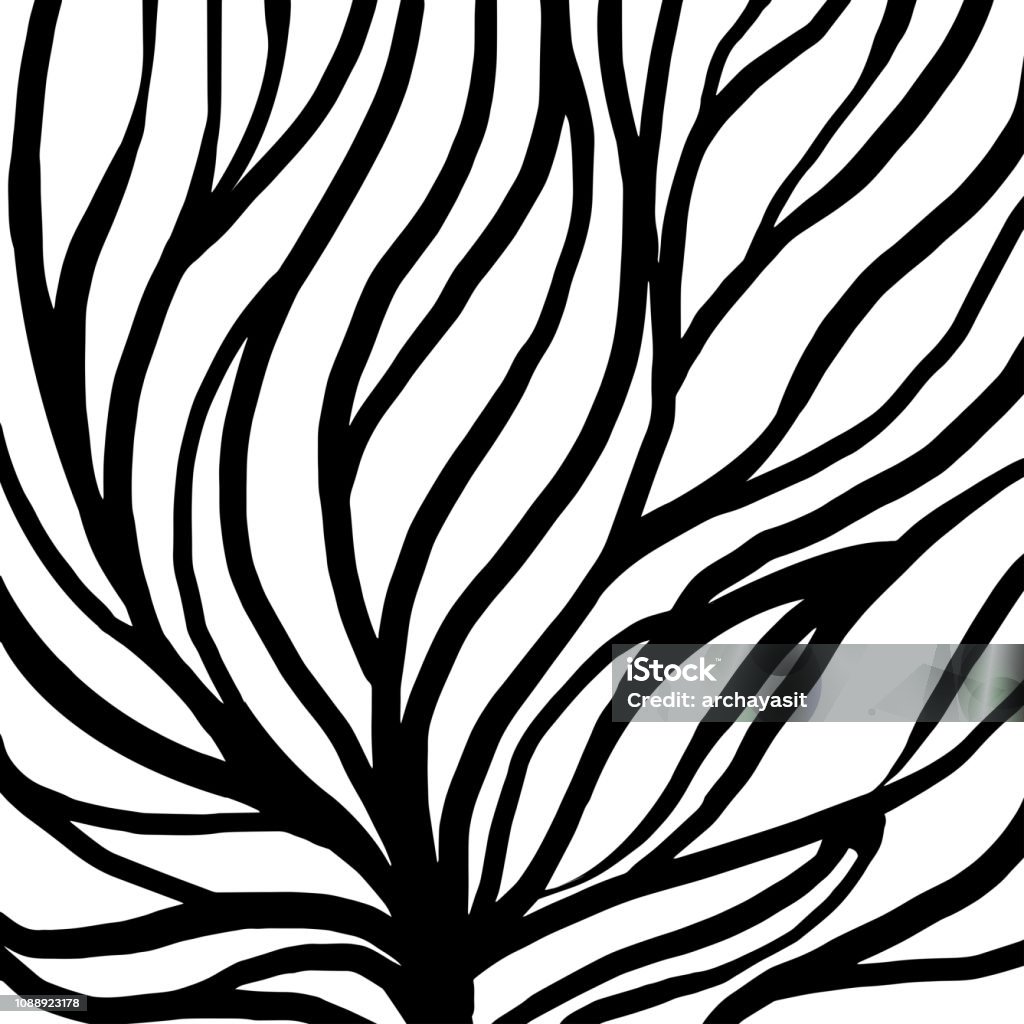 Line Root Pattern Artwork Root9 Stock Illustration - Download Image Now - Root, Pattern ...