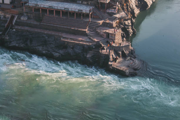 istock Confluence of River Bhagirathi and Alaknanada to form the Ganges at Devprayag. 1088925158