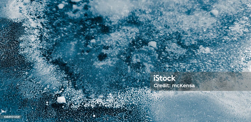 Sfondo Astratto Blu Con Cristalli Di Soda E Spazio Di Copia - Fotografie  stock e altre immagini di Carbonato di sodio - iStock