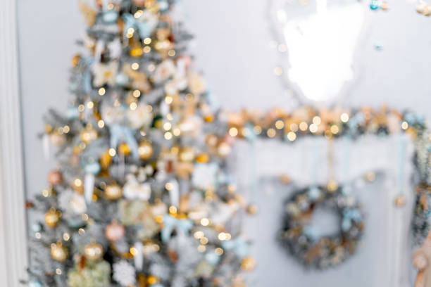 istock Christmas living room with a christmas tree and presents under it 1088931842