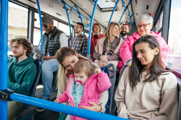 istock Three generation family traveling by public bus 1088934124