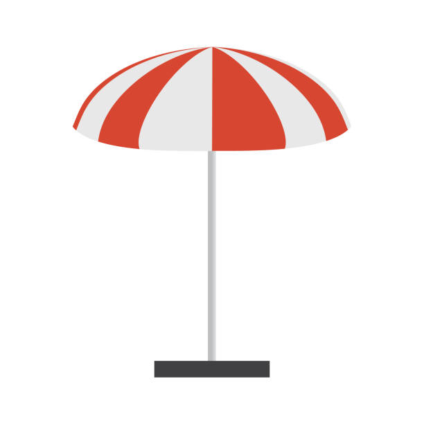istock Umbrella for outdoor event vector. Umbrella beach market tent 1088939552