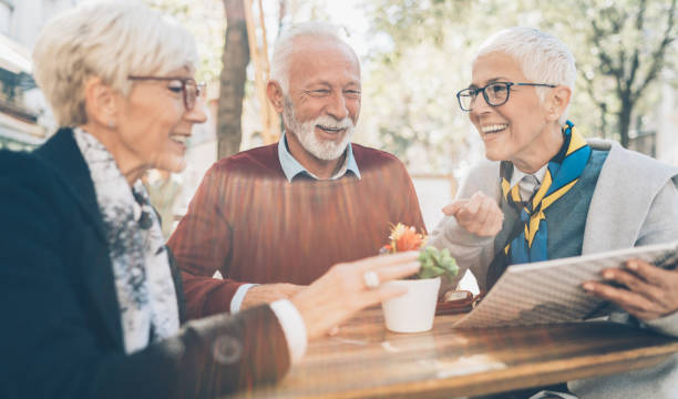 istock Senior Friends at cafe 1088944652