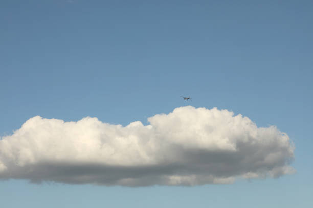Airplane flying in the air