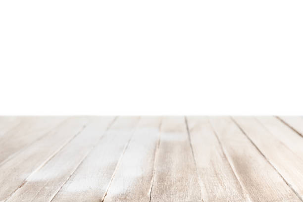 istock light brown striped wooden tabletop on white 1088958064