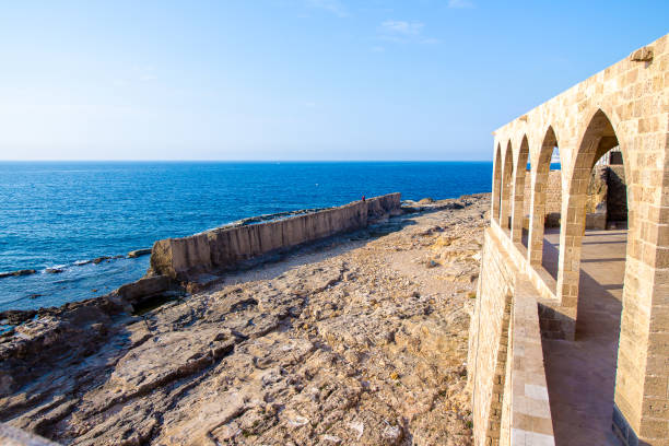istock ancient Phoenician wall built for protection from tidal waves, in Batroun 1088958074