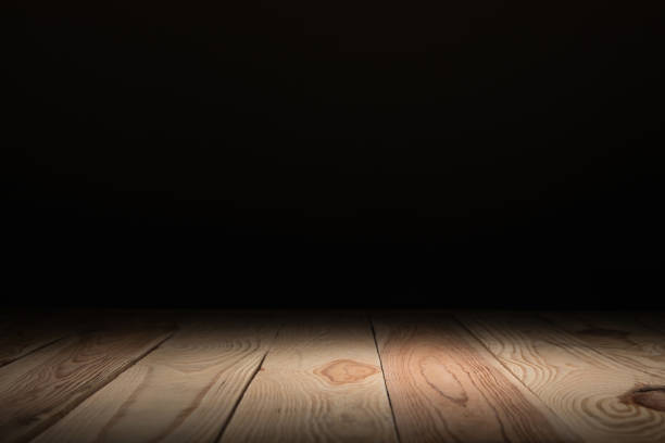 istock brown striped wooden material on black 1088958296