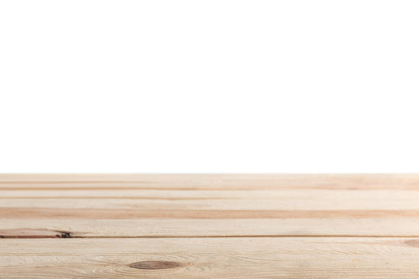 istock brown striped wooden material on white 1088958320