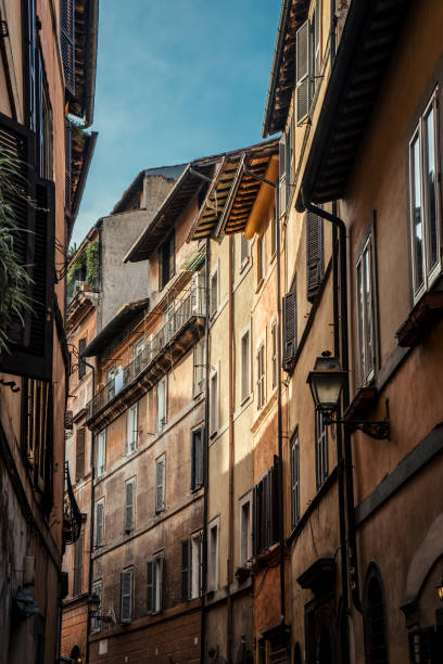 istock Narrow street in Rome at sunset 1088958596