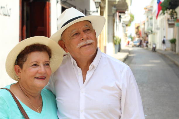 istock Elderly couple having fun outdoors 1088961426