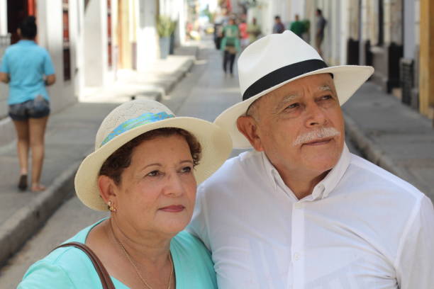 istock Cute elderly Hispanic couple outdoors 1088961430