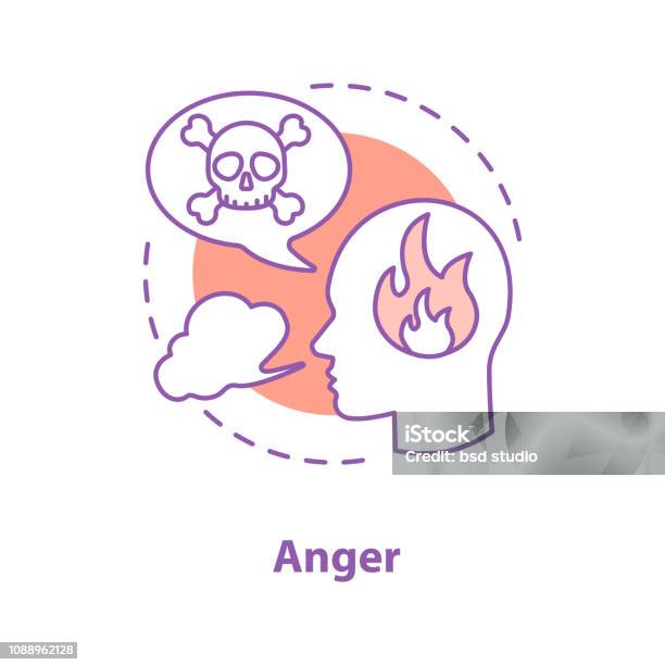 Anger Icon Stock Illustration - Download Image Now - Aggression, Anger, Clip Art