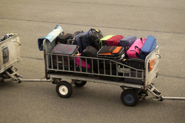 istock Luggage traffic on an electromobile 1088964280