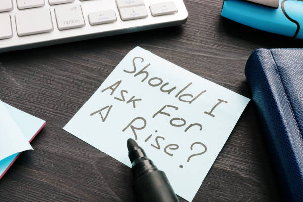 istock Should I ask for a rise. Salary increase and employee benefits. 1088967926