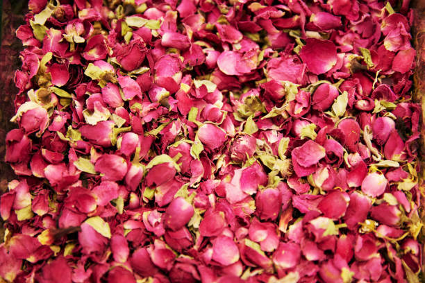 istock Dried Rose Flowers And Tea Herbs Closeup 1088975690