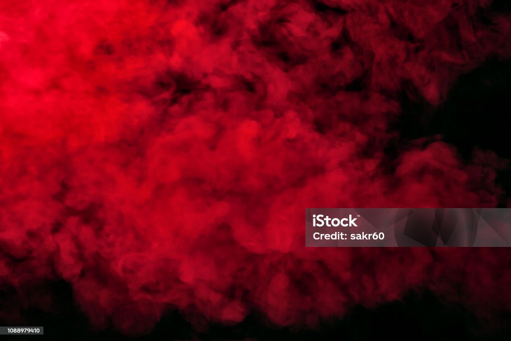 red smoke or steam on a black background for wallpapers and backgrounds  Stock Photo
