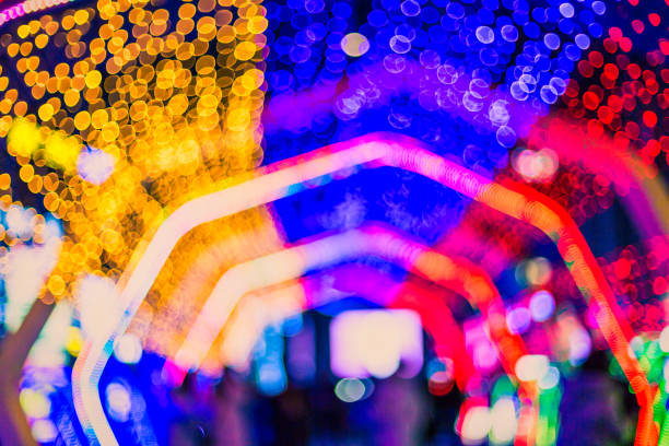 istock Defocused, Christmas, New Year lighting decoration 1088984940
