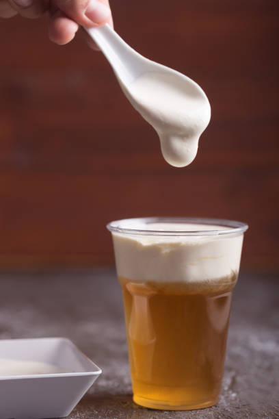 istock Cheese tea with layer of creamy foam 1088986248