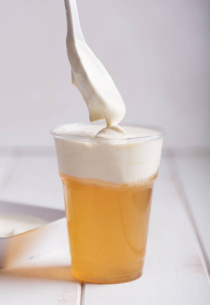 istock Cheese tea with layer of creamy foam 1088986300