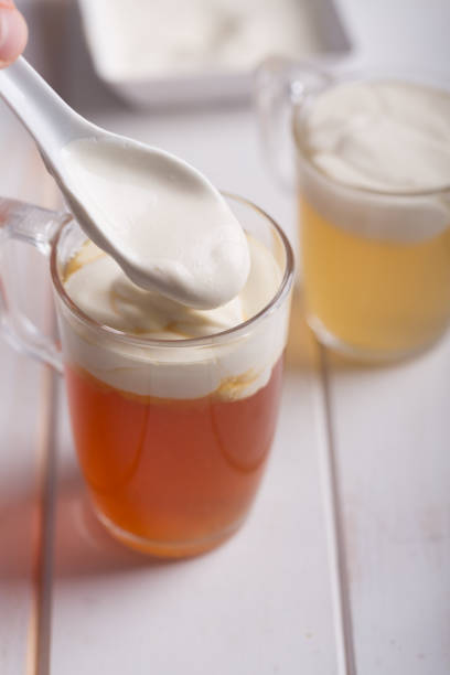 istock Cheese tea with layer of creamy foam 1088986316