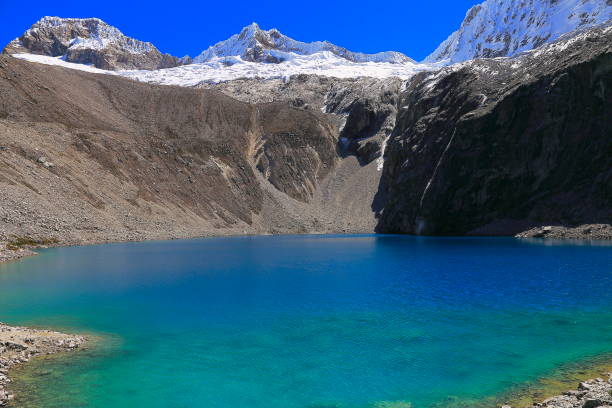 istock Long exposure: blurred Laguna 69 in Cordillera Blanca - Ancash, Peru 1088986750