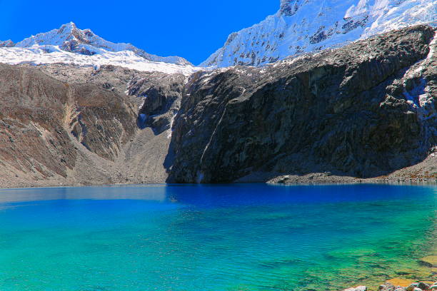 istock Long exposure: blurred Laguna 69 in Cordillera Blanca - Ancash, Peru 1088987686