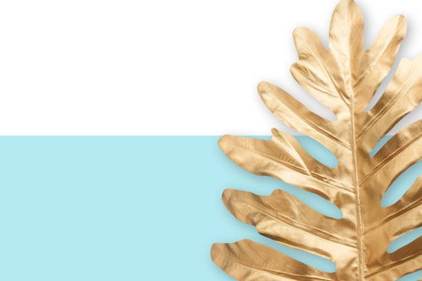 istock Decoration with gold leaves 1088988056