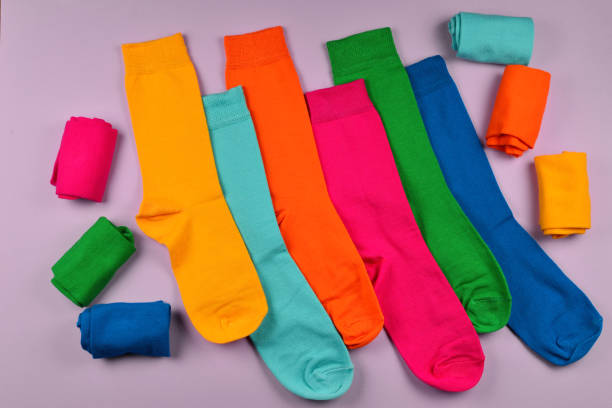 istock Colorful collection of cotton socks. 1088999564