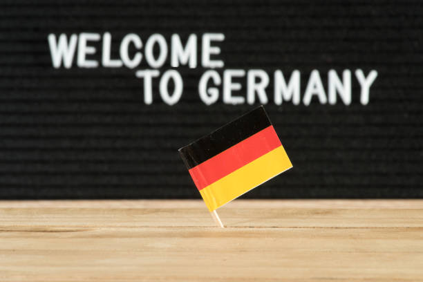 istock German flag and slogan Welcome to Germany 1089009276