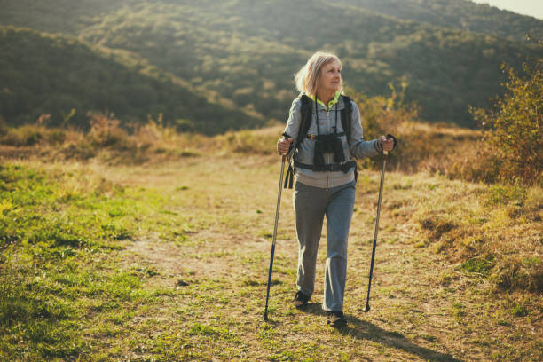 istock Senior woman hiking 1089011820