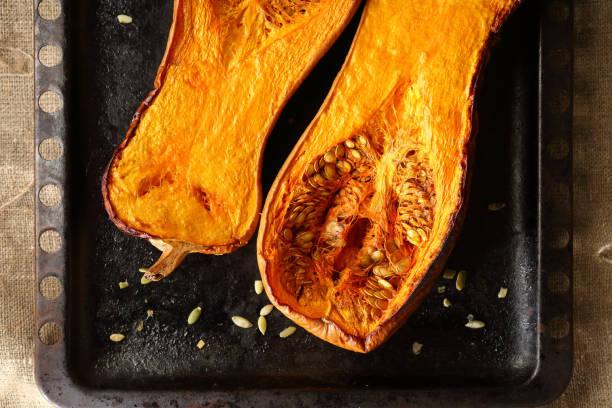 istock Oven baked pumpkins 1089019774