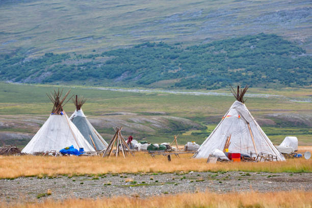 istock Nenets reindeer herders choom on a summer 1089026210