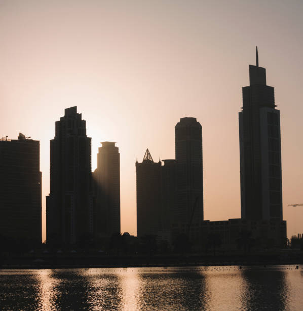 istock Dubai skyscrapers, architecture of building exterior 1089028778