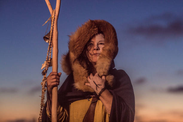 An individual female viking warrior